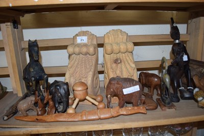 Lot 573 - Mixed Lot: Various wooden wares to include a...