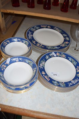 Lot 575 - Quantity of Wedgwood Blue Siam table wares