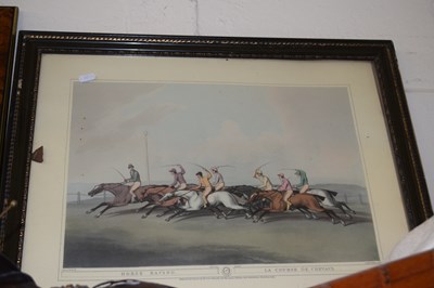 Lot 581 - Reproduction coloured print, horse racing