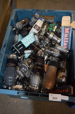 Lot 625 - One box of various assorted radio valves