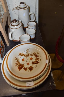Lot 643 - Quantity of Mountain Wood tea and table wares