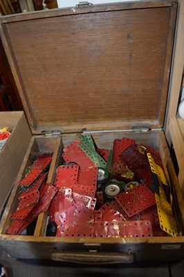 Lot 665 - One box of various Meccano parts