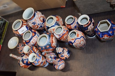 Lot 666 - A collection of various small Japanese Imari...