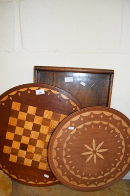 Lot 684 - Mixed Lot: Two hardwood serving trays and an...