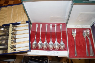Lot 685 - Two boxes of Arthur Price silver plated...