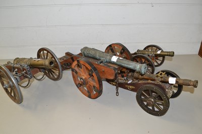 Lot 9 - Collection of four various model cannons