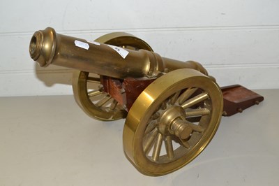 Lot 25 - Brass model cannon