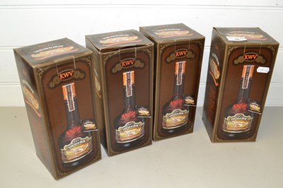 Lot 38 - Four boxed bottles of KWV Van der Hum
