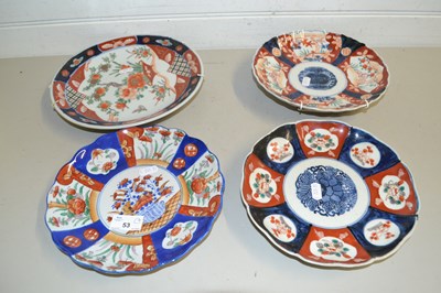 Lot 53 - Four various Imari wall plates