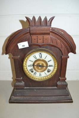 Lot 59 - Late 19th Century mantel clock in...