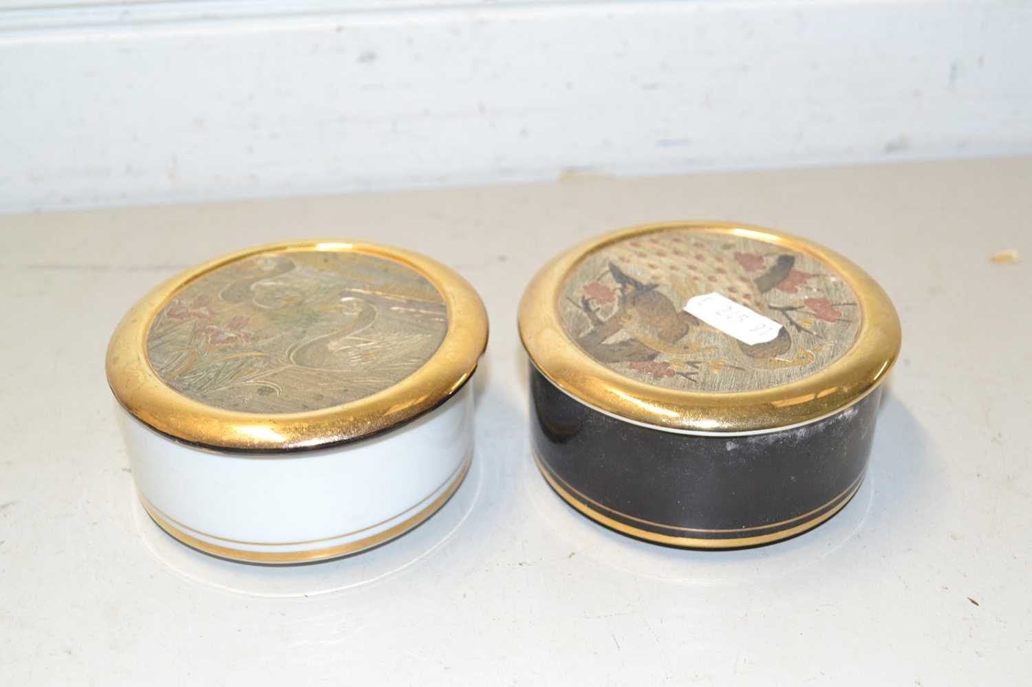 Lot 75 - Two Japanese Chokin trinket boxes