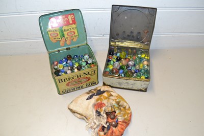 Lot 88 - Two boxes various assorted marbles