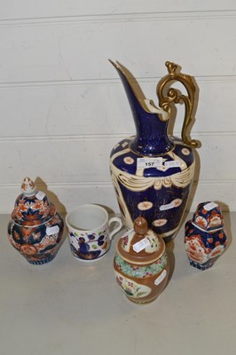 Lot 157 - Mixed Lot: Imari vases and other assorted items