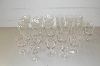 Lot 170 - Collection of various Edwardian drinking glasses