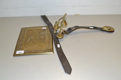 Lot 180 - Mixed Lot: Horse harness bells and a brass...
