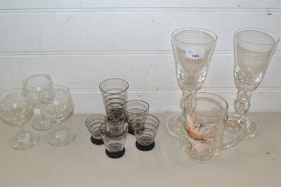 Lot 195 - Mixed Lot: Various drinking glasses