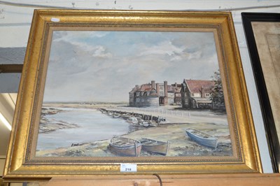Lot 218 - R Tolley, study of Blakeney Harbour