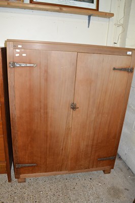 Lot 232 - Cedar wood dwarf two door wardrobe, 106cm wide