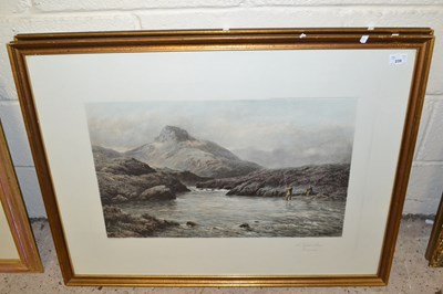 Lot 239 - Pair of coloured engravings, Highland fishing...