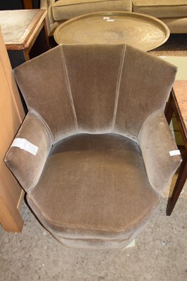Lot 257 - Art Deco style small armchair with mushroom...