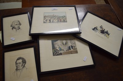 Lot 258 - Mixed Lot: Continental print and small framed...