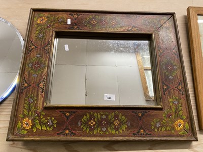 Lot 348 - An Indian hardwood framed wall mirror with...