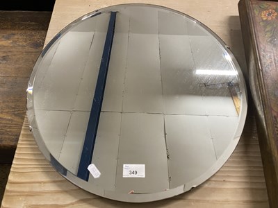 Lot 349 - 20th Century circular bevelled wall  mirror