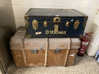 Lot 360 - Two vintage packing trunks