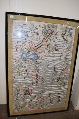 Lot 734 - Large modern Chinese needlework picture of...