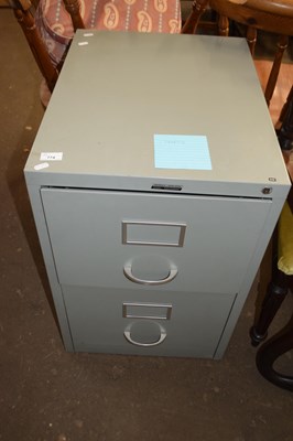 Lot 774 - Metal two drawer filing cabinet