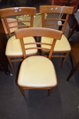 Lot 778 - Three retro kitchen chairs