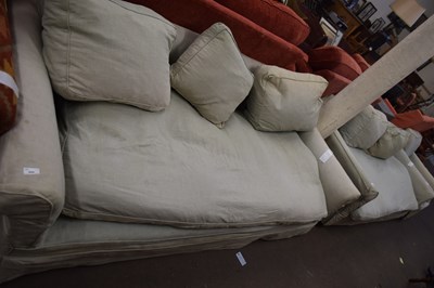 Lot 820 - Pair of early 20th Century deep seated sofa's...