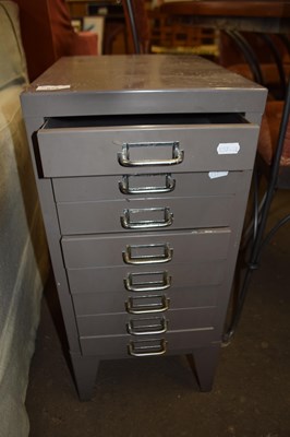 Lot 822 - Metal workshop chest of drawers