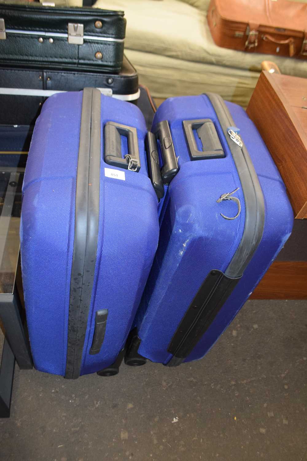 Lot 851 Pair of wheeled suitcases