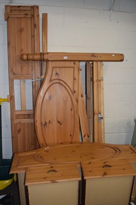 Lot 872 - Pine double bed frame