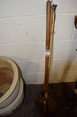 Lot 883 - Mixed Lot: Copper bed warming pan etc