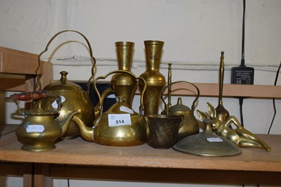 Lot 514 - Mixed Lot: Various assorted miniature brass...