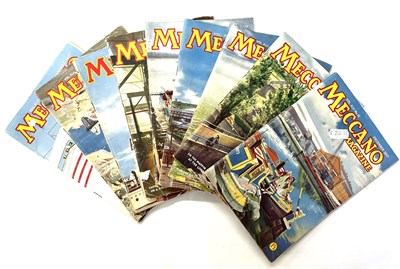 Lot 67 - A collection of vintage 1957 Meccano Magazines,...