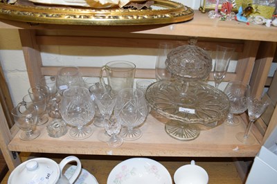 Lot 544 - Mixed Lot: Various drinking glasses, cake...