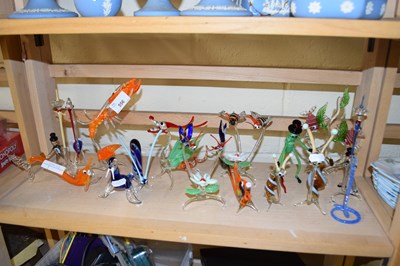 Lot 556 - Collection of various glass model animals