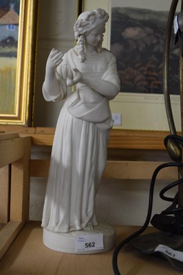 Lot 562 - Parian figure of a lady