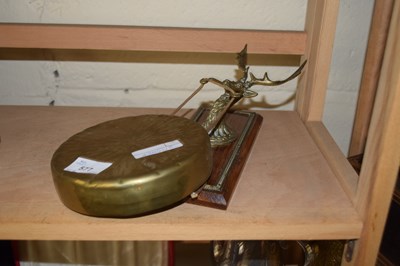 Lot 577 - Brass wall mounted gong