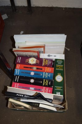 Lot 601 - One box of books, Watch and Horology interest