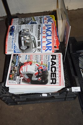 Lot 604 - Box of Jaguar World and Motorcycle Racer...