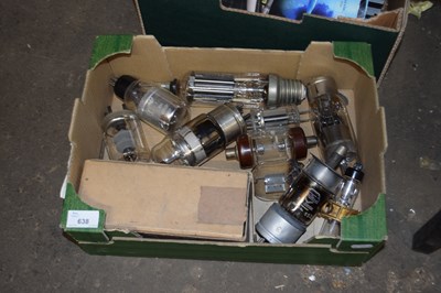 Lot 638 - One box of vintage radio valves