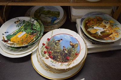 Lot 650 - Collection of bird decorated plates to include...