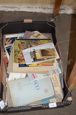 Lot 678 - One box of various assorted ephemera