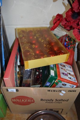 Lot 684 - One box of assorted Christmas decorations