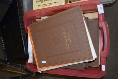 Lot 731 - One box of books to include Music Masterpiece...