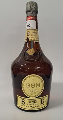 Lot 92 - 1 Quart Benedictine & Brandy 43%